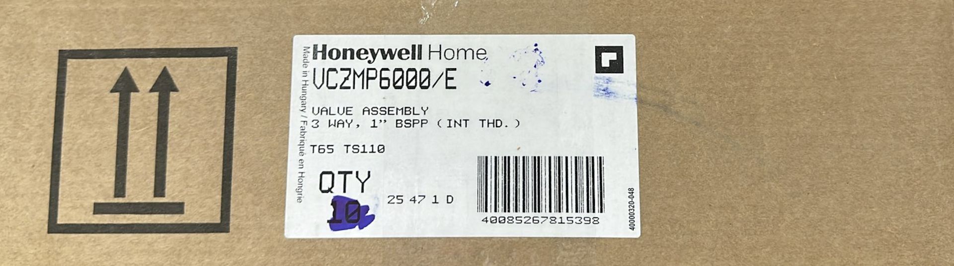 Honeywell VCZMP6000/E   3 Yollu Gövde 1'' - 1 Kutu (10 Adet)