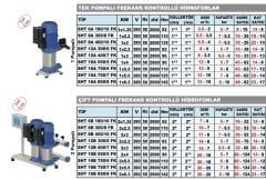 Sumak SHT8A 300/8 FK- 3HP Frekanslı Hidrofor 18Kat/25 Daire
