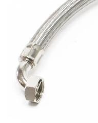 İrka Dirsekli Fleks Hortum Pas. Çelik - 1'' - 100 cm