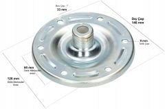 Nema Borulu Flanş Kapağı 140x2 mm  1'' Borulu