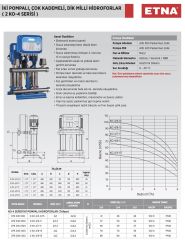 Etna 2KO  4/9-15  İki Pompalı Hidrofor 2x2HP - 16Kat/40 Daire