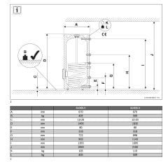 Buderus 300 Lt  Boyler - SU 300 / 5W