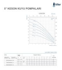 Viler 125SCM404A-0,75 Keson Kuyu Pompası - 1 Hp - 43 metre