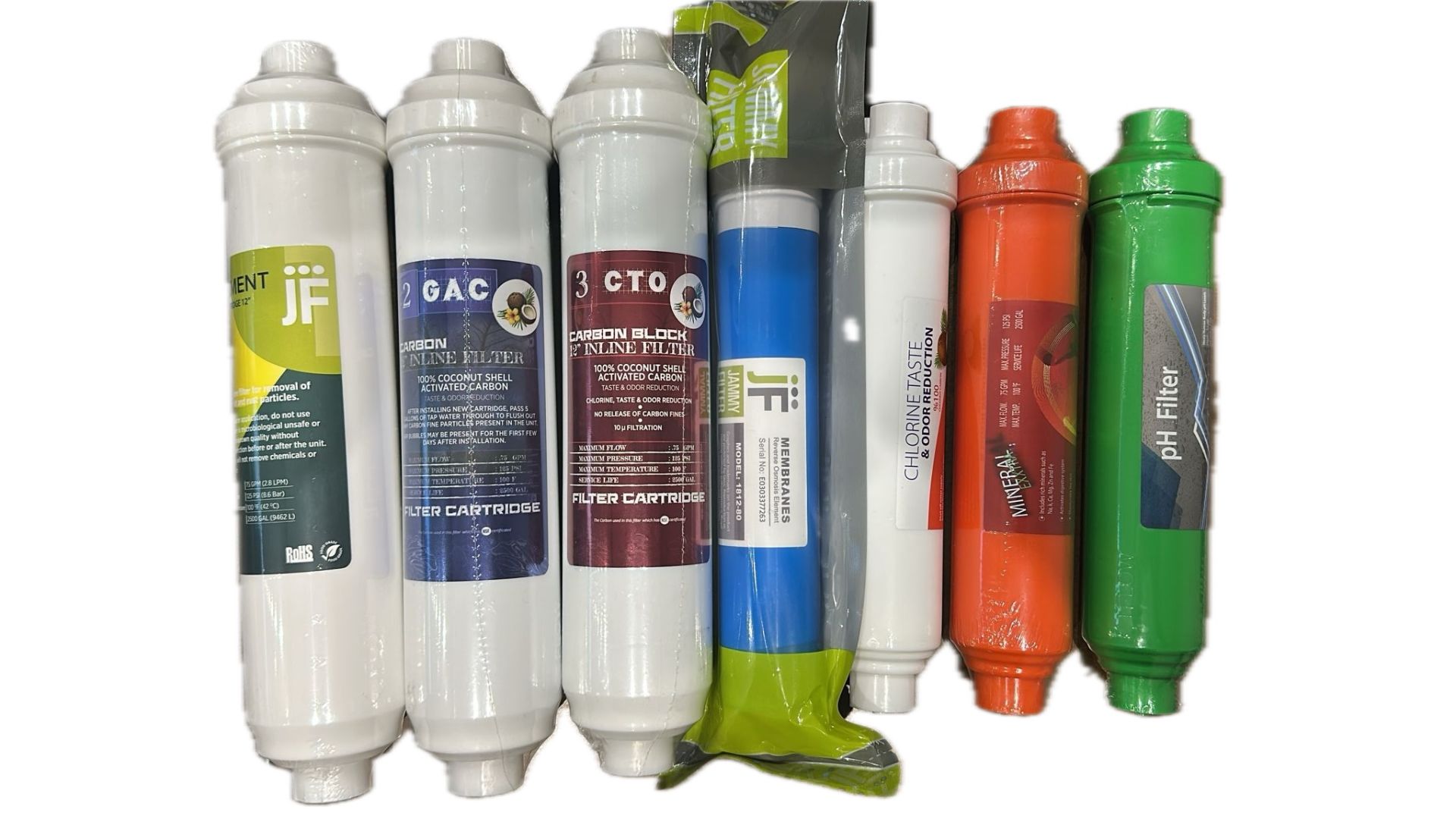 Esli Su Arıtma Filtre  Seti YEDİLİ  - İnline Modeller için - NSF ONAYLI