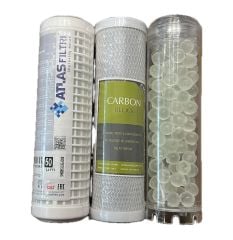 Su Arıtma Filtre Seti Üçlü 10'' - Kireç İçin