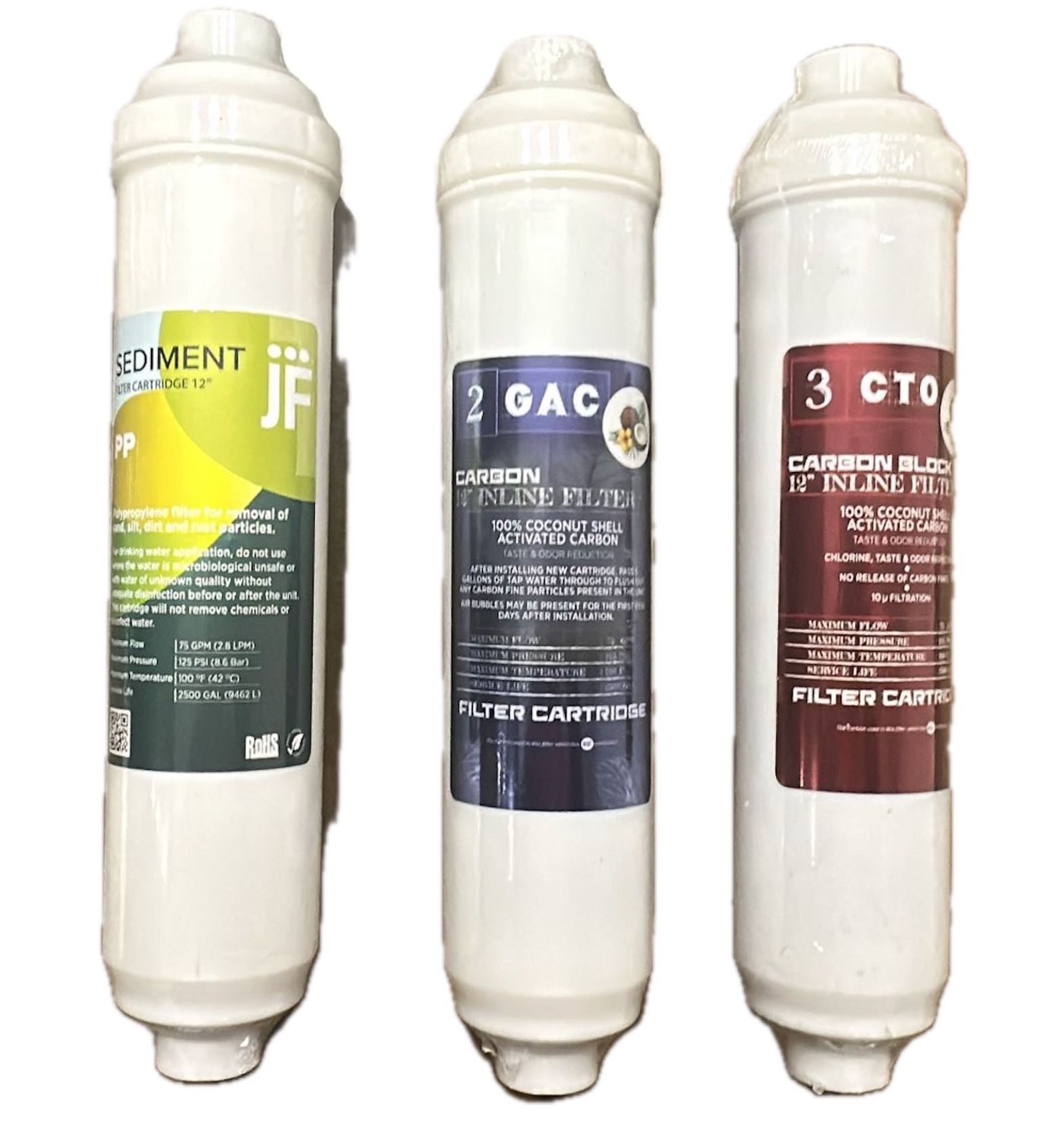 Filtre Seti ÜÇLÜ  - İnline Modeller için - NSF ONAYLI