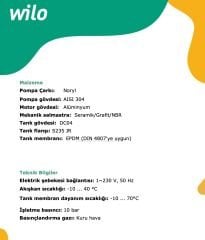 Wilo Aqua Comfort 5-58 Sessiz Hidrofor 50 Litre - 5 Kat - 10 Daire