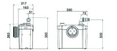 SFA Sanitop - 1 WC + 1 Ünite Fos.Tah. Cihazı - 12 Lt