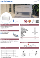 SFA Sanishower - 3 Ünite Atık Su Tahliye Cihazı - 4 Lt