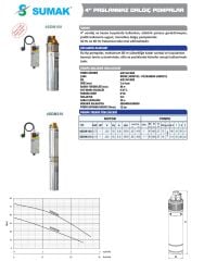 Sumak 4SDM 310 - Dalgıç Pompa - Sumak