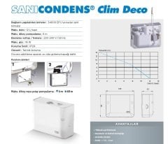 SFA Sanicondens Clim Deco - Yoğuşma Suyu Pompası - 1 Klima için