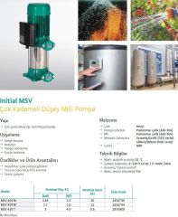 Wilo MSV 408T Dikey Çok Kad. Pompa -3 HP-380V