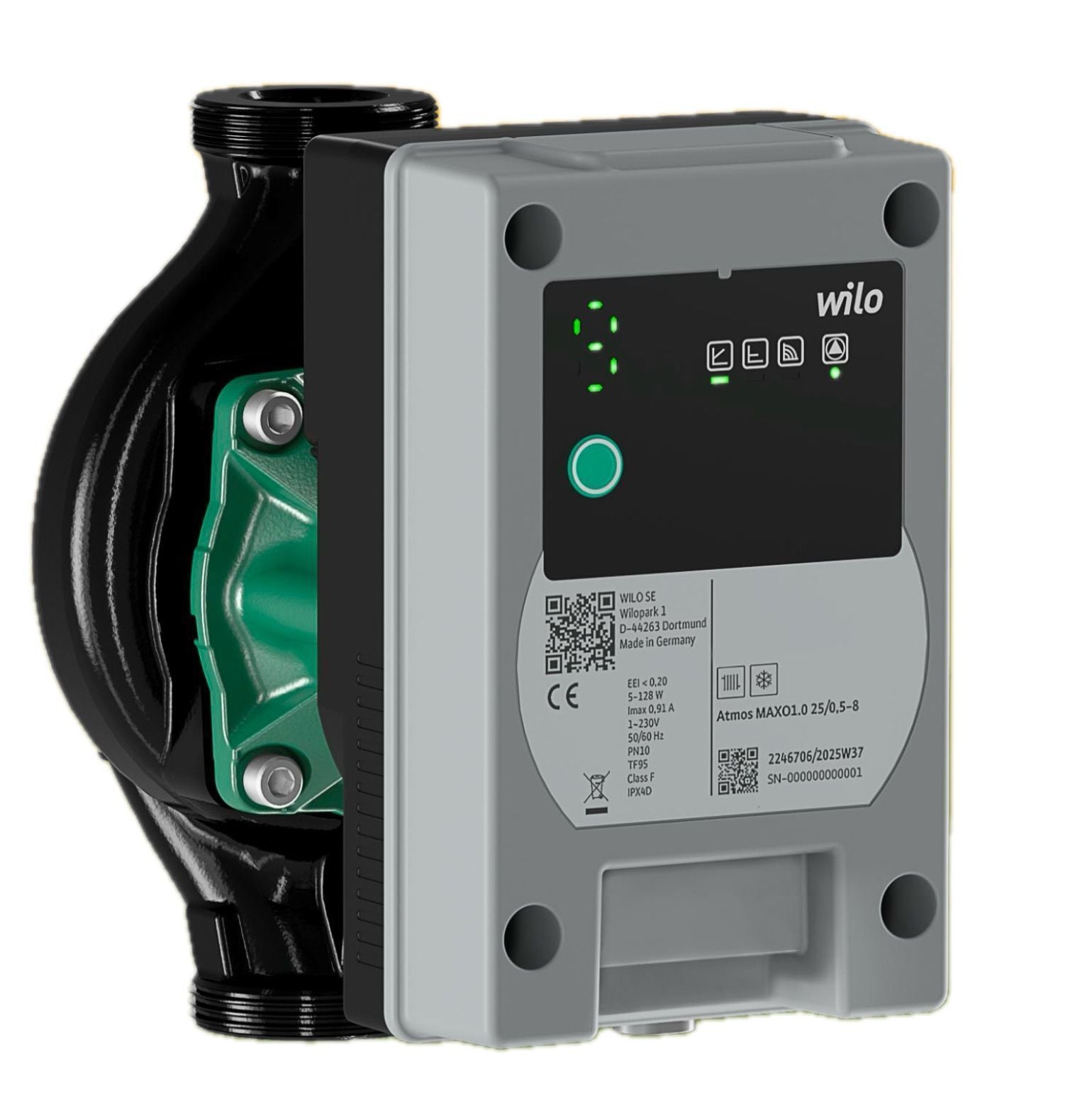Wilo Atmos Maxo1.0  30/0,5-8  Sir. Pompası 180 mm - 1 1/4''