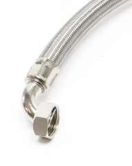 İrka Dirsekli Fleks Hortum Pas. Çelik  1½''  - 150 cm