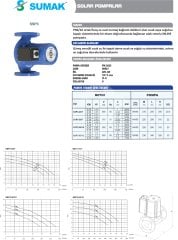 Sumak SSP3-50/7  Flanşlı Sirkülasyon DN50-380V