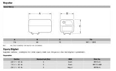 RR11S-A  Motor F78TS, F76S, HS10S için  - 230V - Resideo