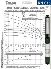 İmpo RN 615/08 6'' Tek Dalgıç Pompa (83 mss/ 5,5 HP) - 8 Kademe