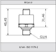 Danfoss 075G4029 DST P140 0-16 Bar Basınç Transmitteri