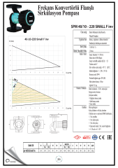 Smart Spm 40/10-220 Small F Sir. Pompası 180W- DN40