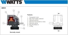 Watts Fan Coil Vana Motoru 220V 22CX230NC2