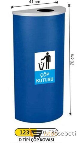Arı Metal 1239 40 Lt D Tipi Çöp Kovası