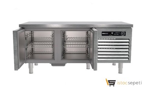 Portabianco CA-2D70 Cihaz Altı Çift Kapılı Buzdolabı 180 Lt