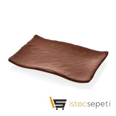 Külsan Thermoset Tabak Dikdörtgen 34.1x23.6 cm Kahverengi