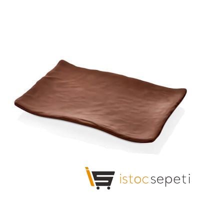 Külsan Thermoset Tabak Dikdörtgen 34.1x23.6 cm Kahverengi
