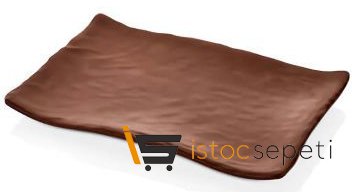 Külsan Thermoset Tabak Dikdörtgen 27.7x19.2 cm Kahverengi