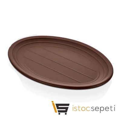 Külsan Thermoset Tabak, Oval, 32.5x24 cm, Kahverengi