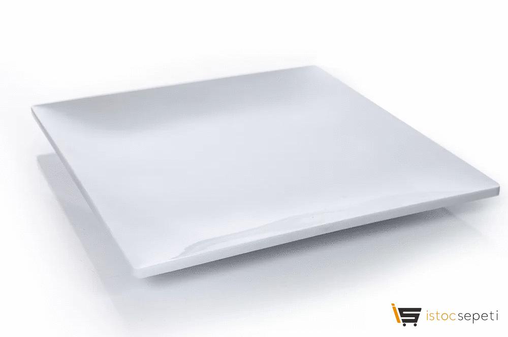 Kırılmaz Melamin Form Servis Tabak 21cm