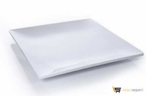 Kırılmaz Melamin Form Servis Tabak 21cm