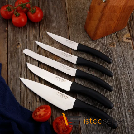 6 Parça Deluxe Stantlı Bıçak Seti