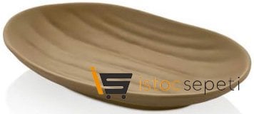 Külsan Thermoset Tabak Elips 23x14.5 cm Sütlü Kahve