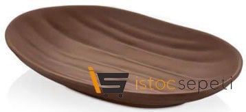 Külsan Thermoset Tabak Elips 18.3x11.5 cm Kahverengi