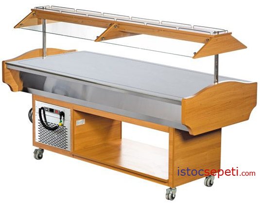 Soğutmalı Düz Yüzey Açık Büfe Saladbarlar