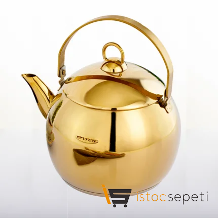 Venüs Çelik Bitki Çaydanlığı Küçük Boy 1.2 Litre (Gold)