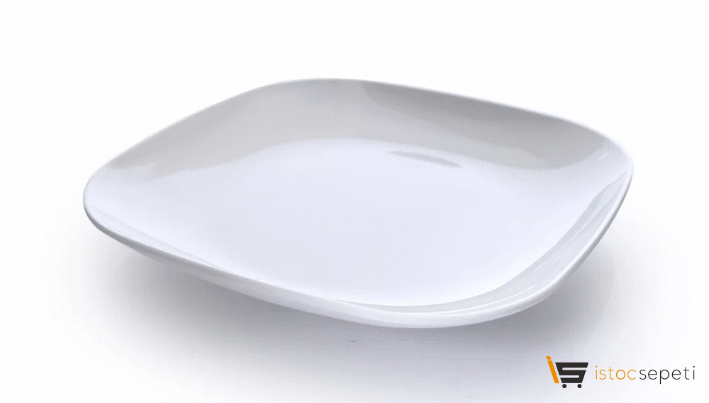 Kırılmaz Melamin Tabak Kare 19cm