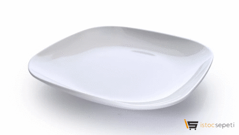 Kırılmaz Melamin Tabak Kare 19cm