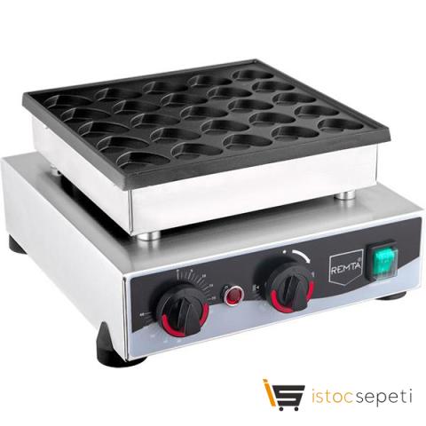 Kalpli Bubble Waffle Makinesi Döküm Waffle Remta W28