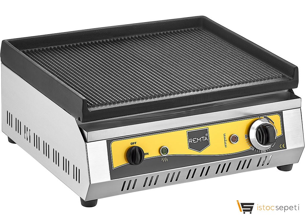 Tam Oluklu Döküm Izgara 50 cm Elektrikli Remta RS94