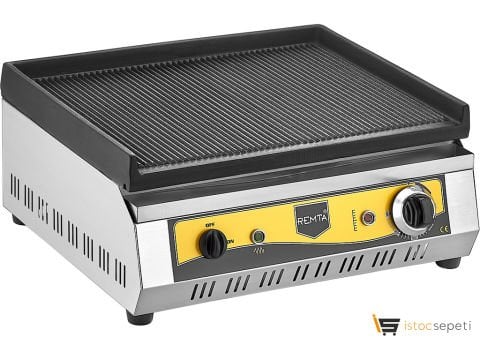 Tam Oluklu Döküm Izgara 50 cm Elektrikli Remta RS94