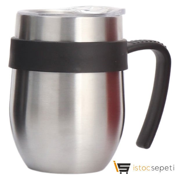Gümüş Renk Termos Bardak 240 ml Promosyon