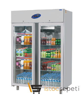 Karacasan İkili Camlı İçecek Buzdolabı CS-DBN 1200-C