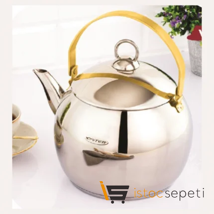 Venüs Bitki Çaydanlığı Küçük Boy 1.2 Litre (Silver)