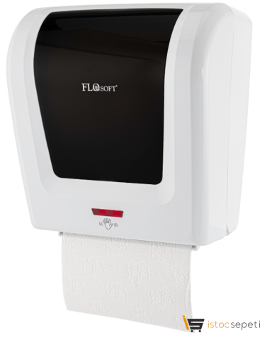 Flosoft Beyaz Fotoselli Kağıt Havlu Dispenseri F047