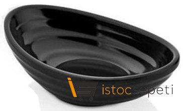Külsan Thermoset Ramekin Minimal Gondol Model 10x6.3 cm 74 ml Siyah