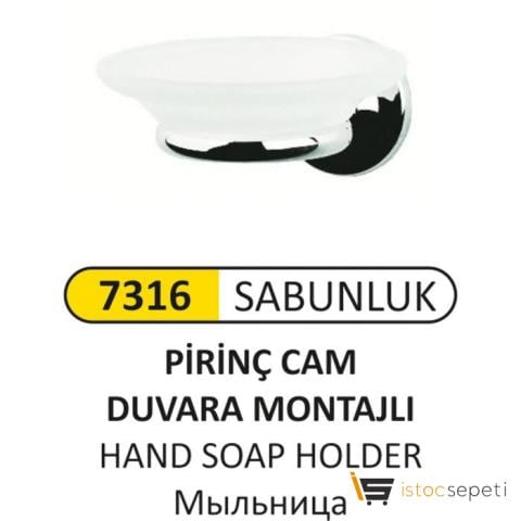 Arı Metal 7316 Pirinç Banyo Katı Sabunluk Montajlı