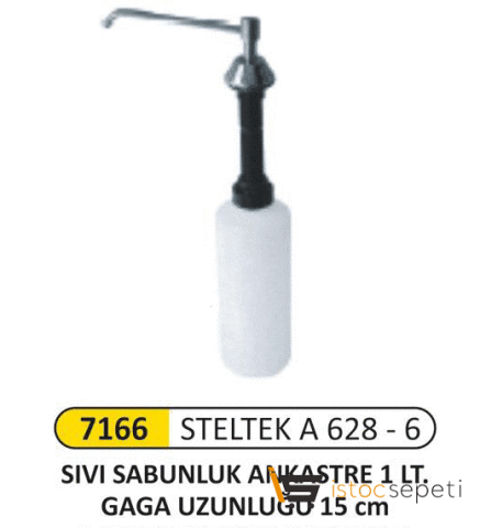 Arı Metal 7166 Steltek A 628 Ankastre Sıvı Sabunluk