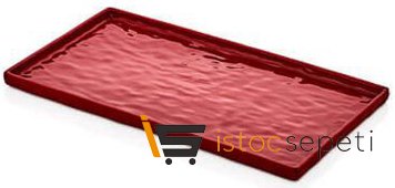 Külsan Thermoset Pano Taş Efektli GN 1/3 17.7x32.5 cm Kırmızı